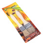 Lot de 2 pinceaux de cuisine en poils naturels - Résistant à la chaleur - Avec long manche en bois - Pour la viande, les pâtisse