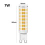 CENPEK Ampoule LED G9, sans scintillement 7W équivalent aux ampoules halogènes 60W, 650LM, blanc lumière du jour (6000K), ampoul