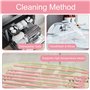 iwontalersy Lot de 2 Goupillon Paille Silicone,Brosses de Nettoyage de Paille,25 CM Brosse à Paille en Silicone,Convient aux Tub