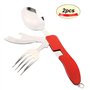 Couverts Multifonction Pliant Couteau Fourch