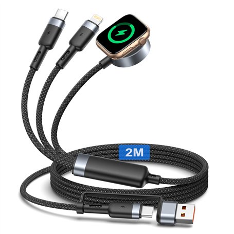 3 en 2 Câble pour Apple Watch et iPhone