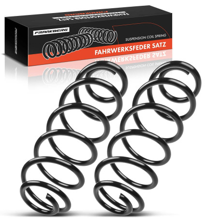 Frankberg 2x Ressorts de suspension Essieu Arrière Compatibles avec 307 2000-2014 C4 Coupé 2004-2011 C4 I 2004-2011 C4 II 2009-2