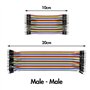 YXPCARS 240pcs Jumper Wires Kit Fils Cavaliers 10cm et 20cm Mâle à Femelle, Mâle à Mâle, Femelle à Femelle sans Soudure Breadboa