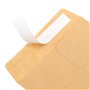 HEIHAK Lot de 200 petites enveloppes autocollantes en papier kraft pour graines, pièces de monnaie et petits articles Marron 6 x