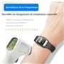 Feloyal Bracelets Anti-moustiques Affichage de la Température Corporelle Montre Anti-Moustiques Rechargeables par USB étanches à
