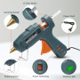 YESLUSY Pistolet à Colle, 60W/100W Pistolet à Colle Chaude Double Température, Avec 15 Colles Chaudes (11mm X 200mm), 3 Min de C