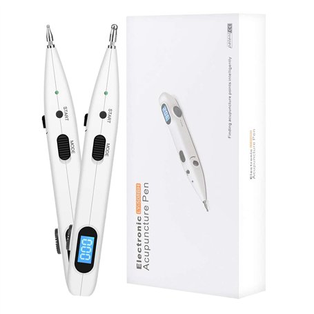 Rhorawill Stylo Acupuncture Stylo électronique D'acupuncture Sans Aiguille Soulagement de la Douleur Détecteur Point D'acupunctu
