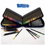 Crayon de Couleur pro Materiel Dessin,120 Dessin Crayon de Bois Set pré-aiguisés Pour Enfants et Adultes Avec Mines à Base D'hui