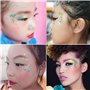 Briller Maquillage Transfert Stickers pour Performance sur Scène