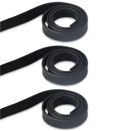 DHSBGWSX Lot de 3 lames de rechange en caoutchouc pour raclette de nettoyage de fenêtre - 105 x 2