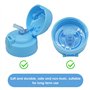Lot de 2 Pailles de Rechange pour Bouteilles d'Eau - Tuyaux en Silicone, Brosses et Accessoires pour Biberons - Extensions Inclu