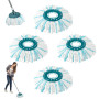 Sprifityy 4 Pièces pour Leifheit Têtes de Rechange Clean Twist Disc Mop Micro Kit