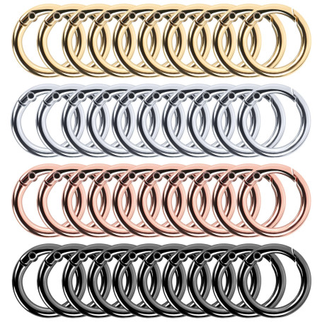 Pavlleen 40 Pièces Mousqueton Rond