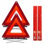 GADLANE Triangle De Signalisation Homologué ECE Réfléchissant Pliable Alerte De Sécurité Lot De 2