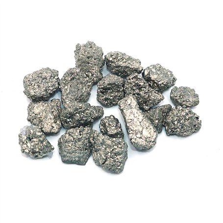 Namvo Petit Morceau de Gravier Naturel Fer Pyrite grappe Cristal Pierre avec Sac