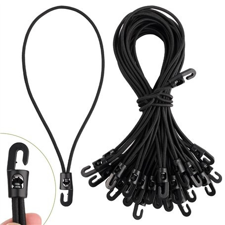 Vikcvcsc 30 Pièces Tendeurs Elastique avec Crochets