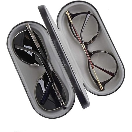 Étui à lunettes double coque rigide