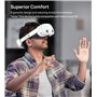 TRANSNOVO Sangle de Batterie 10000mAh Compatible avec Meta Quest 3S - Casque VR Confortable et Ajustable pour Réduire le Stress