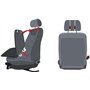 Chifeng Lot de 2 housses de siège de voiture universelles en cuir synthétique imperméables pour Audi A1 8X1 8XK A3 8P 8V 8L Spor