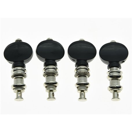 Kaish Lot de 4 Nickel Precision Ukulélé Tuners Tuning clés chevilles mécaniques