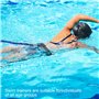 2,5-7,5 mètres de Ceinture de résistance réglable, Ceinture de Natation pour Adultes en Piscine, Aide à la Natation pour Toutes 