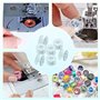 MXTIMWAN Lot de 25 Canette Machine a Coudre, Canette Plastique Bobines avec Boîte de Rangement pour Brother Singer Kenmore Janom
