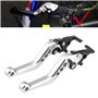 Leviers De Moto Réversibles , Levier D'embrayage de Frein 2Pcs Universal Modifié Double Levier de Frein à Disque Pour Scooter Mo