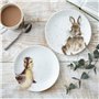 Portmeirion Home & Gifts Wrendale Lot de 2 assiettes à découper Motif lapin et caneton