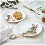 Portmeirion Home & Gifts Wrendale Lot de 2 assiettes à découper Motif lapin et caneton