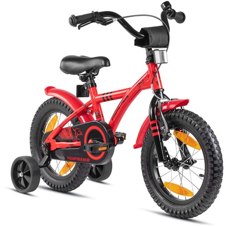 PROMETHEUS BICYCLES Velo Enfant 4 Ans Garcon vélo Fille 14 Pouces a Roulette pour 3 a 5 Ans - BMX en Rouge