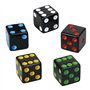 YOUSHARES 50PC D6 Dés Carré en Noir - Dés Standards 16mm à 6 Faces avec Sac de Transport pour Jeux de Tenzi, Yahtzee, DND MTG RP