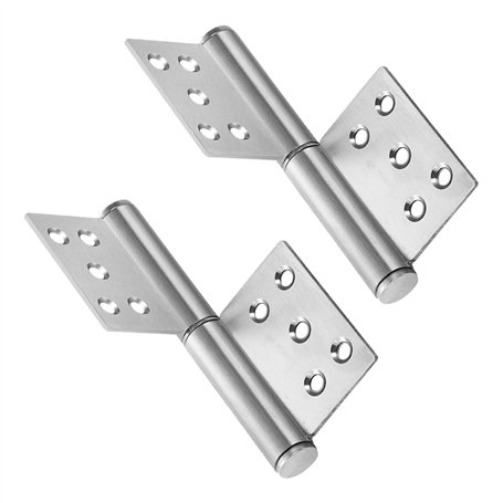 Bangbobi Jeu de 2 charnières en Acier Inoxydable pour Portes en Bois - capacité de Charge jusqu'à 80 kg
