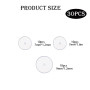 Duoleimi Lot de 30 disques de piercing anti-gibier - En silicone - Coussinets transparents - Disque de piercing anti-traction po