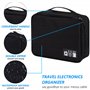 QIMEI-SHOP Sac Organisateur pour Câbles Grand Electroniques Portable Pochette Rangement Imperméable pour Clé USB Disque Dûr Cart