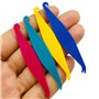 Lot de 30 appareils orthodontiques jetables en plastique élastique pour appareils dentaires, couleurs mélangées