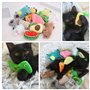 12 Pièces Peluche pour Chat Jouets Cataire pour Chats Interieur Catnip Peluches d'herbe à Chat