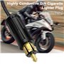Hoembpn 30cm Prise Din Mâle Européenne Adaptateur Allume-cigare Rallonge Étanche avec Fusible 10A, 12V/24V Din Male Plug Secteur