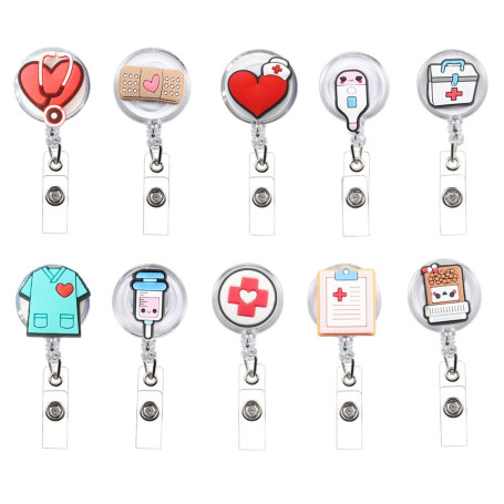 Fermoirs De Badge D’Infirmière 10Pcs