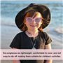 1 Morceau De Chapeau De Soleil Et 1 Morceau De Lunettes De Soleil, Chapeau De Soleil Pour Enfants, Chapeau De Soleil Papillon, C