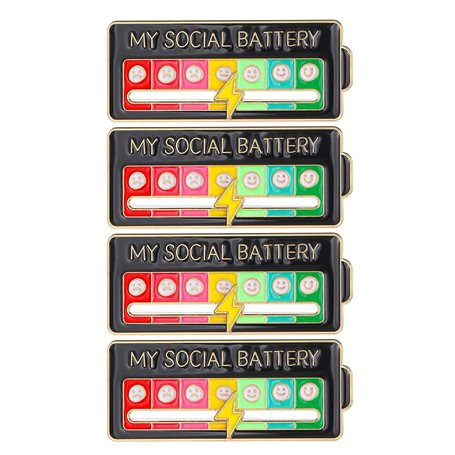 4 Morceaux De Broche De Réglage De La Batterie Noire Carrée