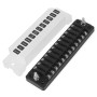Jtron boitier fusible 12v auto 12 voies boite fusible pour ATO/ATC 1-20A fusible DC 32 V M5 connecteur à vis porte-fusible avec