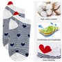 Chaussette Femme Coeur Fantaisie Chaussette Femme Courte 6 Paires Chaussettes Invisibles Femme Sport 36-39 Coton Soquette Femme