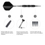 sanfeng Flechette Pointe Plastique 20 grammes, 3 Fléchettes avec 6 Ailettes et 30 Pointes 50 Joints Toriques en Caoutchouc, Set