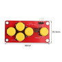 HALJIA AD Clavier Simuler Module Jeu Cinq Clés Module Analogique Bouton pour Capteur Clavier Extension Carte