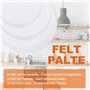 FIGFYOU 30 Pcs Protecteurs d'Assiettes en Feutre 3 Tailles, Séparateurs Protecteurs de Vaisselle Épais, Protège Poêle en Feutre
