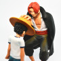 ZKTSRY Figurine d'action One Piece Shanks Touching Luffy - Modèle de figurine d'action - Décoration de gâteau d'anniversaire - F