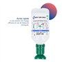 First Aid Only Flacon de rinçage oculaire 500 ml de solution de chlorure de sodium (0,9%), Douche oculaire de premiers secours a