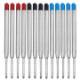 Lot de 13 recharges de rechange pour stylo à bille - Épaisseur de trait : 1 mm - Pour stylo à bille - Pour le format G2