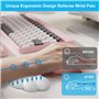 Yesaler Repose Poignet de Souris Cloud Wrist Rest Support de Poignet Ergonomique Support de Poignet pour Souris pour Bureau Écol