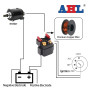 AHL Relais de solénoïde de démarreur pour YAMAHA BRUIN 350 YFM350 2004 2005 2006 ATV